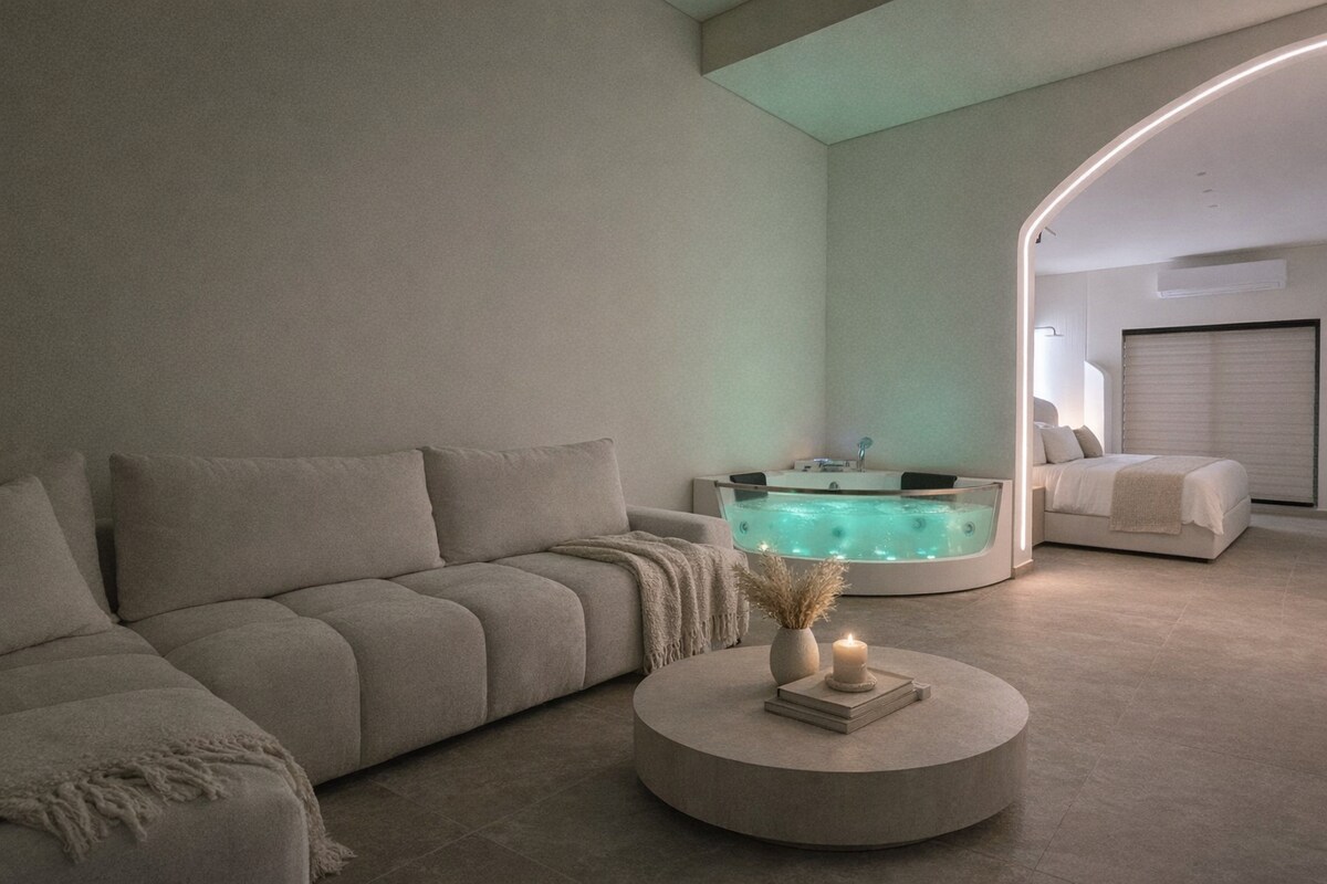 Artemis Suite Romantic Jacuzzi Retreat Private — Апартамент в Petroupoli